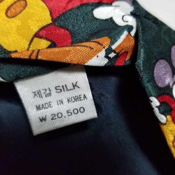 Simon Mickey Mouse Print Silk Ties: Lot of 2 - Picture 4 of 8